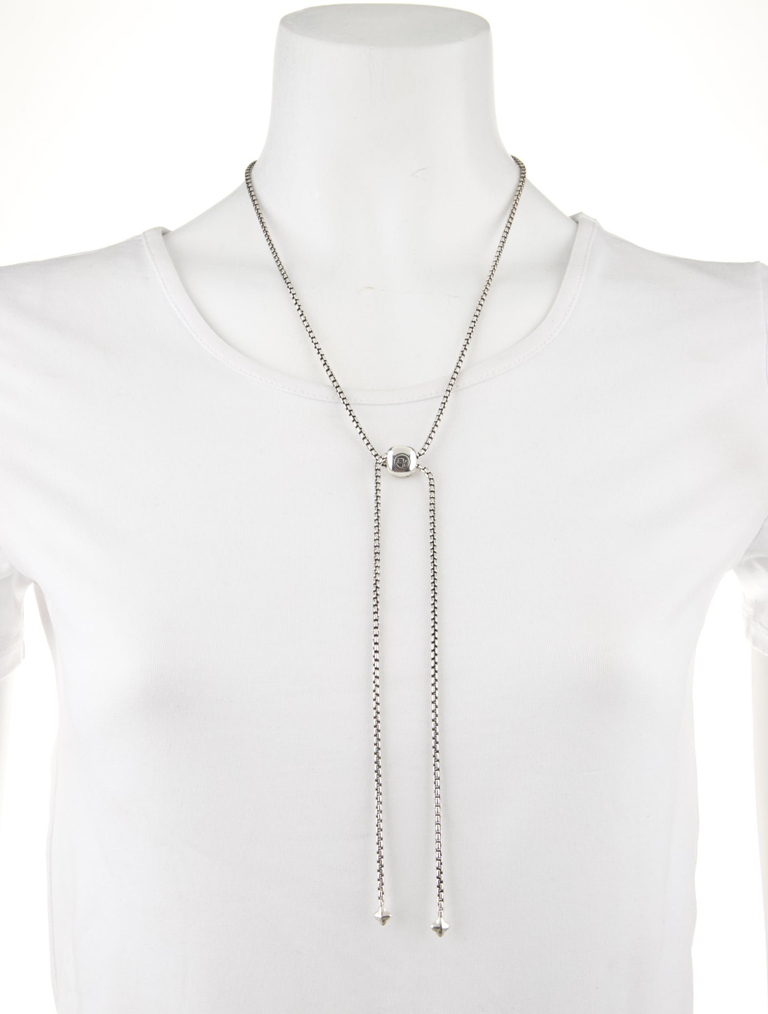 David Yurman Adjustable Box Chain Necklace